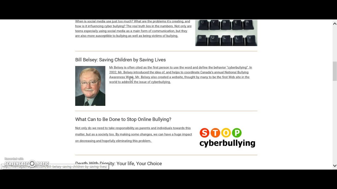 Five Magazine Screen Cast