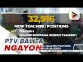Halos 33,000 bagong teaching positions, bubuksan ayon sa DepEd