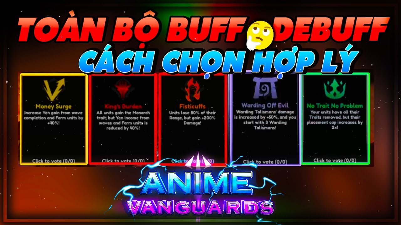 TOÀN BỘ MODIFIERS BUFF VÀ DEBUFF - CÁCH CHỌN HỢP LÝ - YouTube