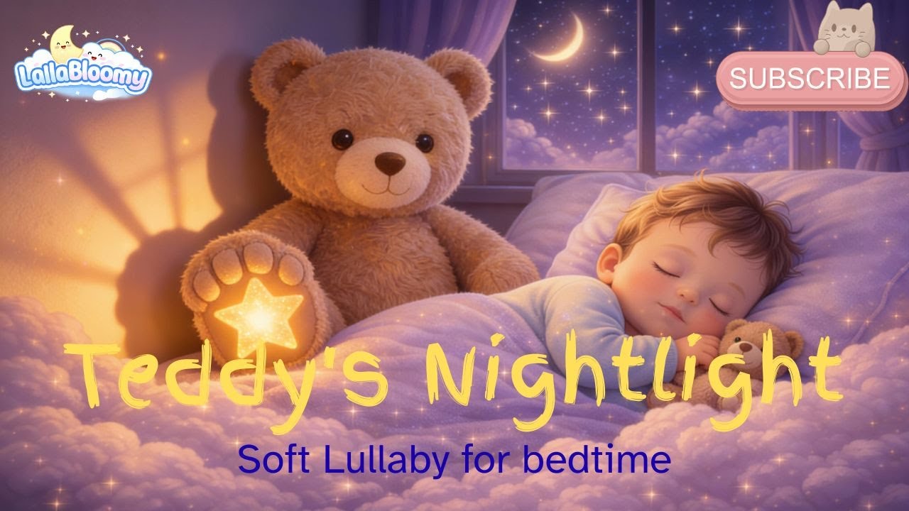 Teddy's Nightlight⭐ LullaBloomy -  Sleep Song for Babies | Relaxing Bedtime Music
