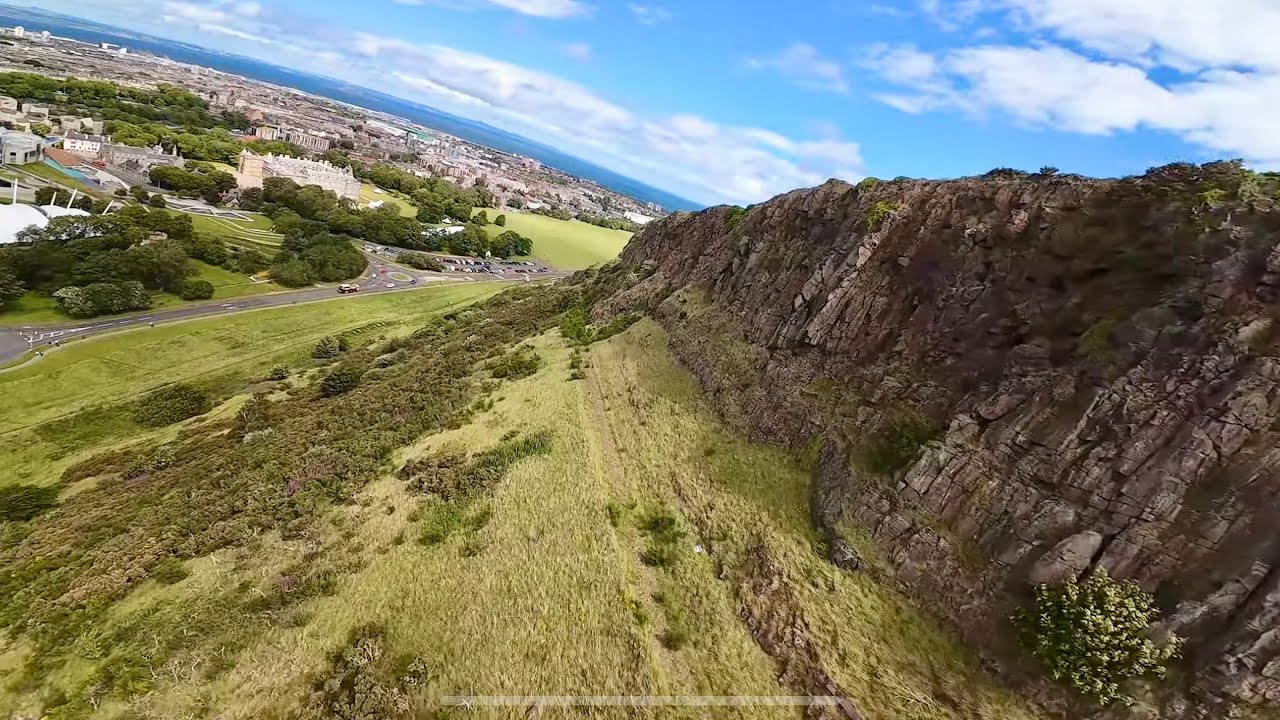 Cliff Ridin' - Arthur’s Seat - West Side | 823 Ft Elevation/Strong Winds- UK/Scotland | DJI Avata 2