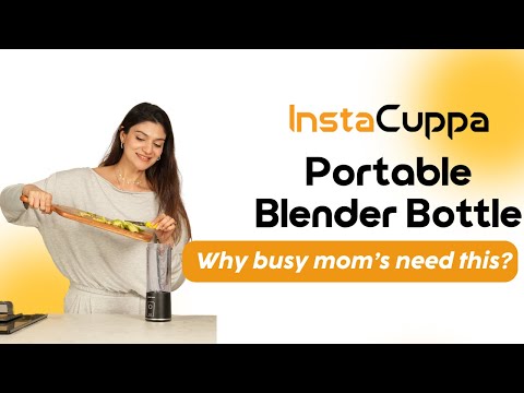 How to Use InstaCuppa Portable Blender Bottle🥤 | Pulse Mode, Quick Blend & Child Lock Explained! - video from InstaCuppa