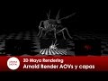 3D Maya 296 Rendering Arnold Render Capas y AOVs