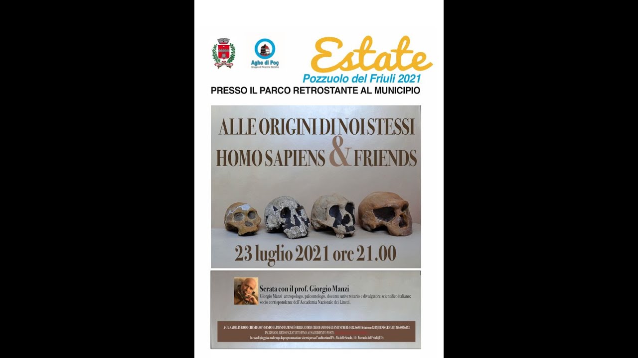 Giorgio Manzi, Alle origini di noi stessi, Homo Sapiens and friends.