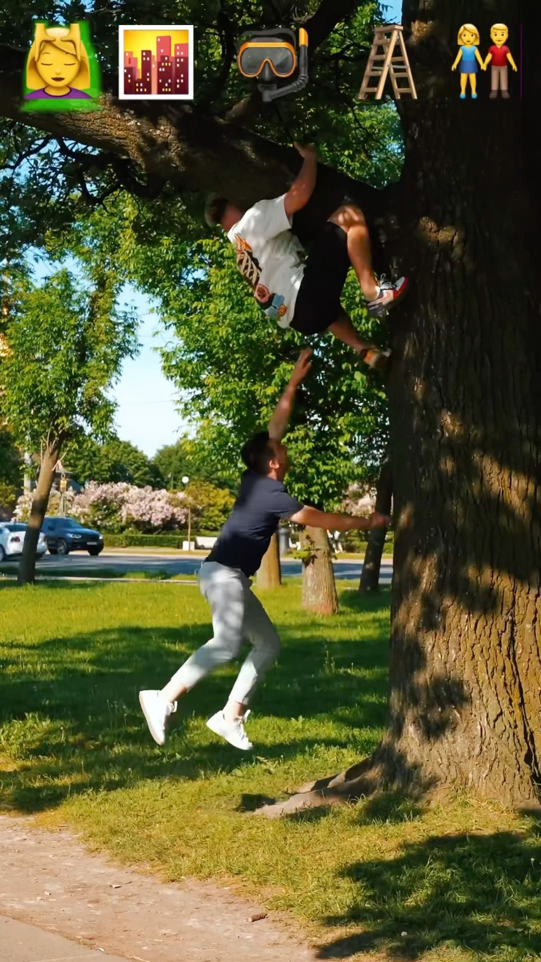 Parkour Pranks with Emojis 2??#kiryakolesnikov #prank #funny #comedy #stunt #parkour #flip