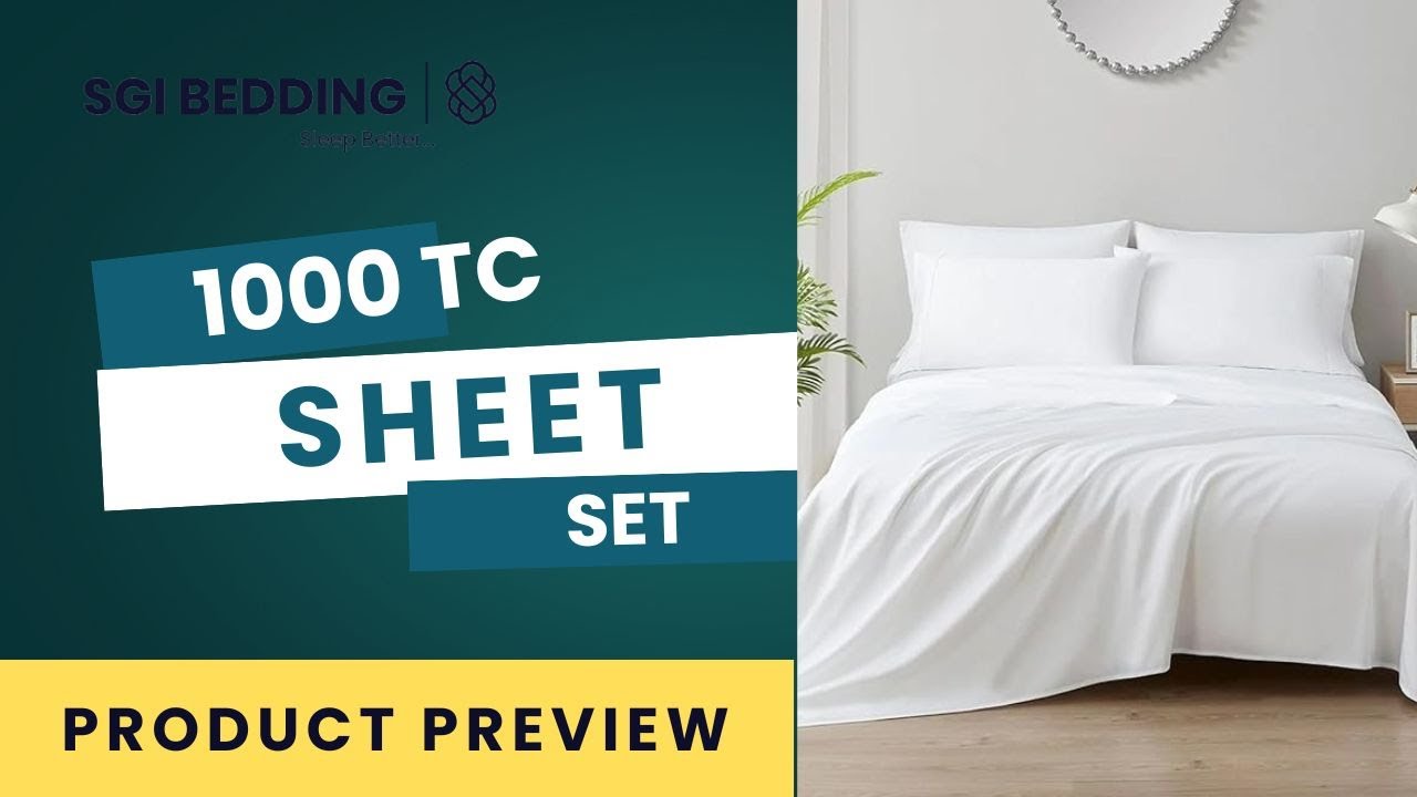 SGI Bedding 1000 TC Sheet SET 🛏️ | SGI Bedding 