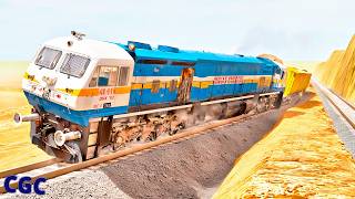 BeamNG Drive Diesel and Electric Train crashes #9