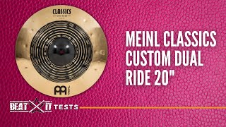 Element of a versatile cymbal set: 20&quot; Meinl Classics Custom Dual Ride I Test by EN BeatitTV