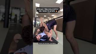Sneaky triangle setup you NEED to know 🔥 #bjj #jiujitsu #grappling #submission #wrestling #judo