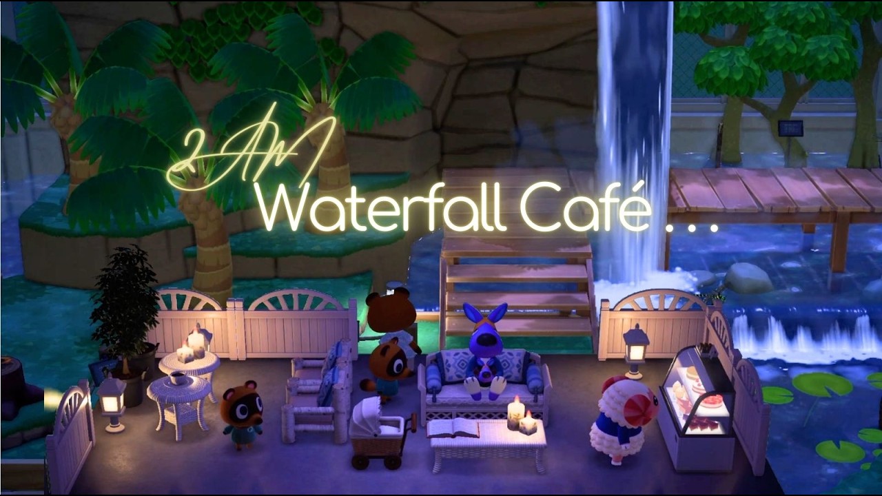 2AM Again? 🌙 Baby Won’t Sleep 👶💭 | Waterfall Café 🫧 Night Lofi Music for Overwhelmed Parents 🤍