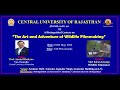Distinguished lecture by mr kiran ghadge at central university of rajasthan