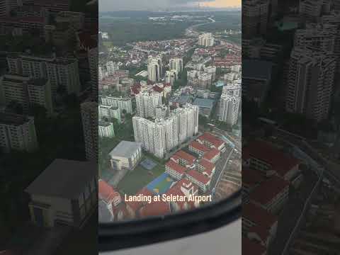 Flight from KL Subang to Seletar Airport | Landing at Seletar Airport