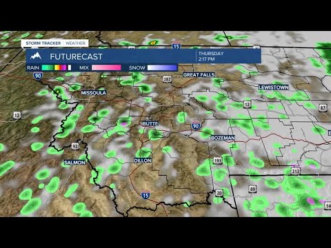 Spotty showers and cool - YouTube