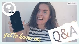 I'm back on YouTube q\&a | annamae