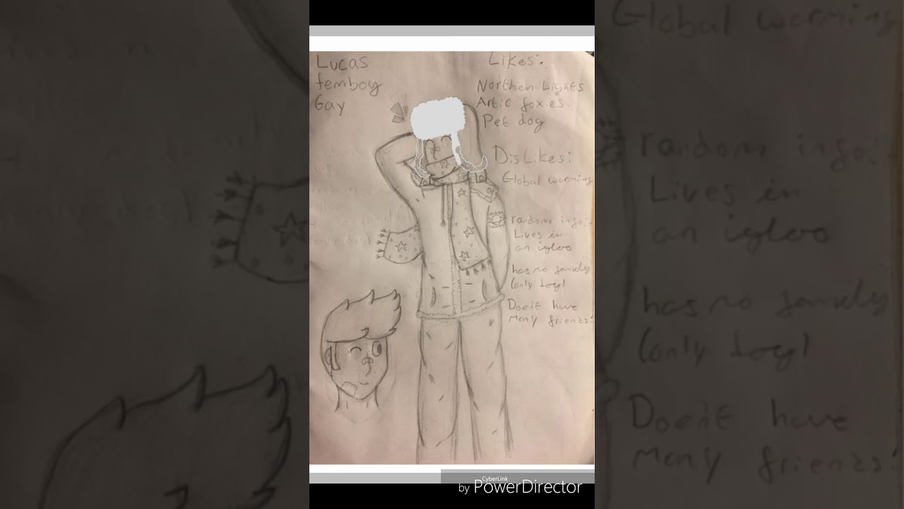 Character reference sheet speed paint- song: alone by marshmello