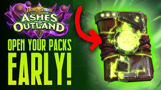 Here is a tutorial on how to open your ashes of outland packs early,
at "pre-release" (your own home) followed by my pack opening! setup
fireside ...