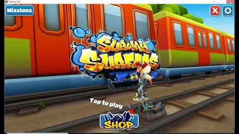 Download Subway surfers on PC and  "Tap to Play" not showing up Fixed.