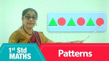 1st Std Maths | patterns | Mathematics Class -1 | Maths for beginners Part-122