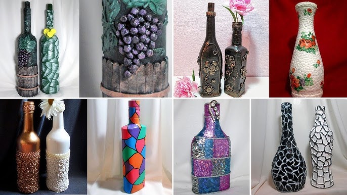 Cómo decorar botellas de cristal a mano –canalHOGAR