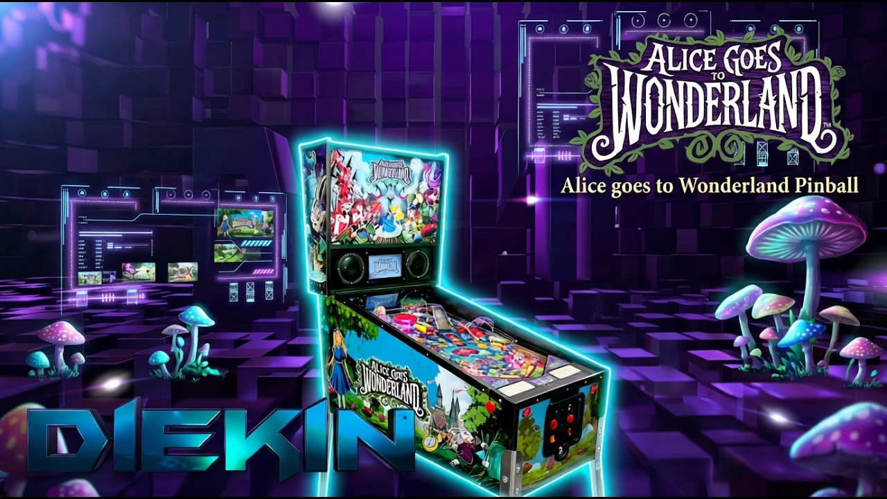 Alice Goes to Wonderland Pinball - The New Home Pinball Machine - YouTube