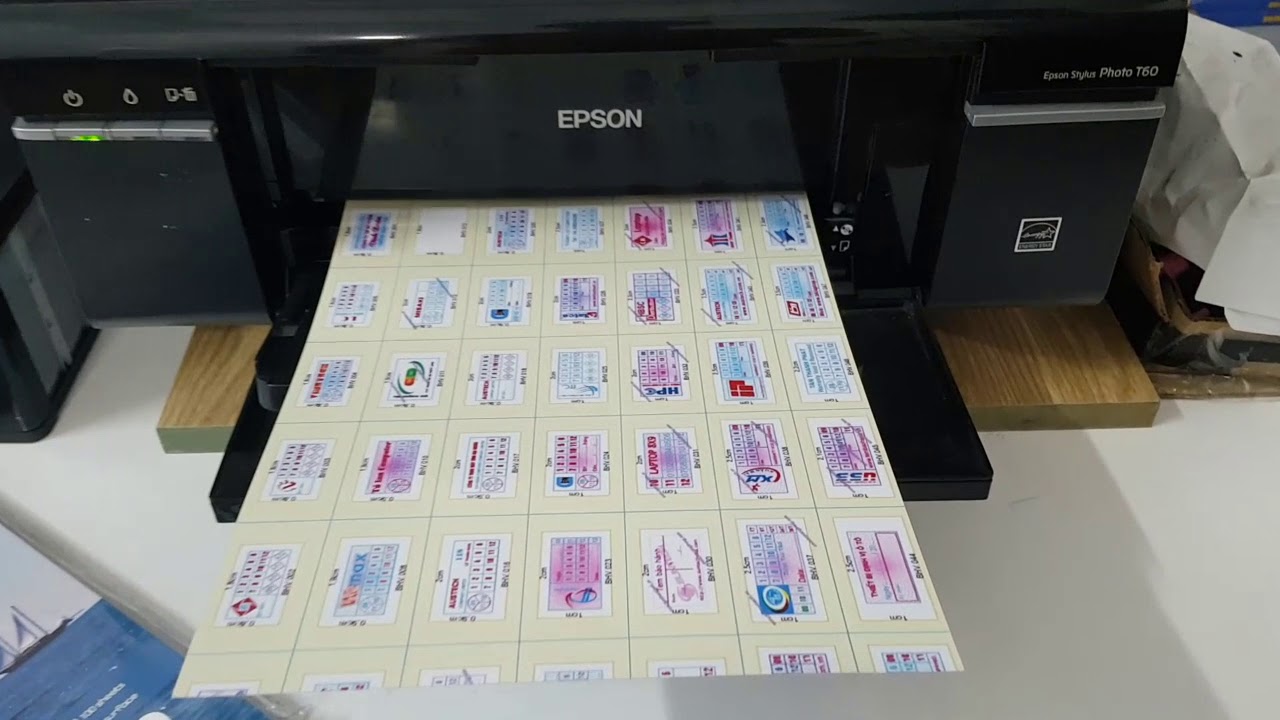 Máy in màu EPSON L805 T60 in tem bảo hành | Tốc độ in... - youtube