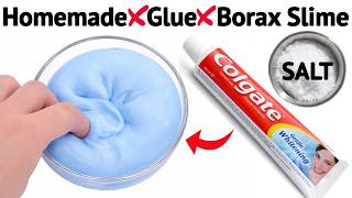 How to Make Easy Colgate and Salt Slime at Home/Without Glue, Borax &amp; Activator/Colgate Slime Making