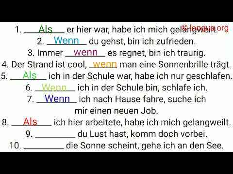 als oder wenn,