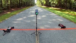 Arrma Limitless vs Arrma stretched Typhon vs Traxxas Rustler drag race