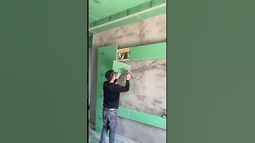 Creating a floating TV background wall#tools