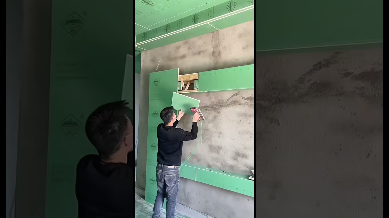 Creating a floating TV background wall