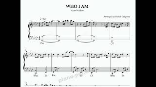 Who I am Piano Sheet