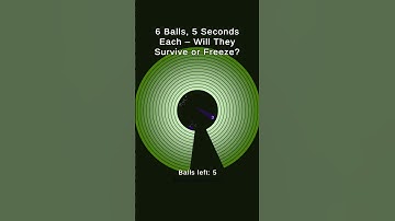 6 balls squad try to escape in time! #ballescape #digitalart #satisfying #game #coding #asmr #bounce