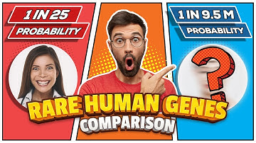 Rarest Human Mutations Probability Comparison | The Rarest Human Genetics Conditions
