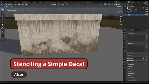 Blender Quick Tips: Simple decal stenciling using texture paint