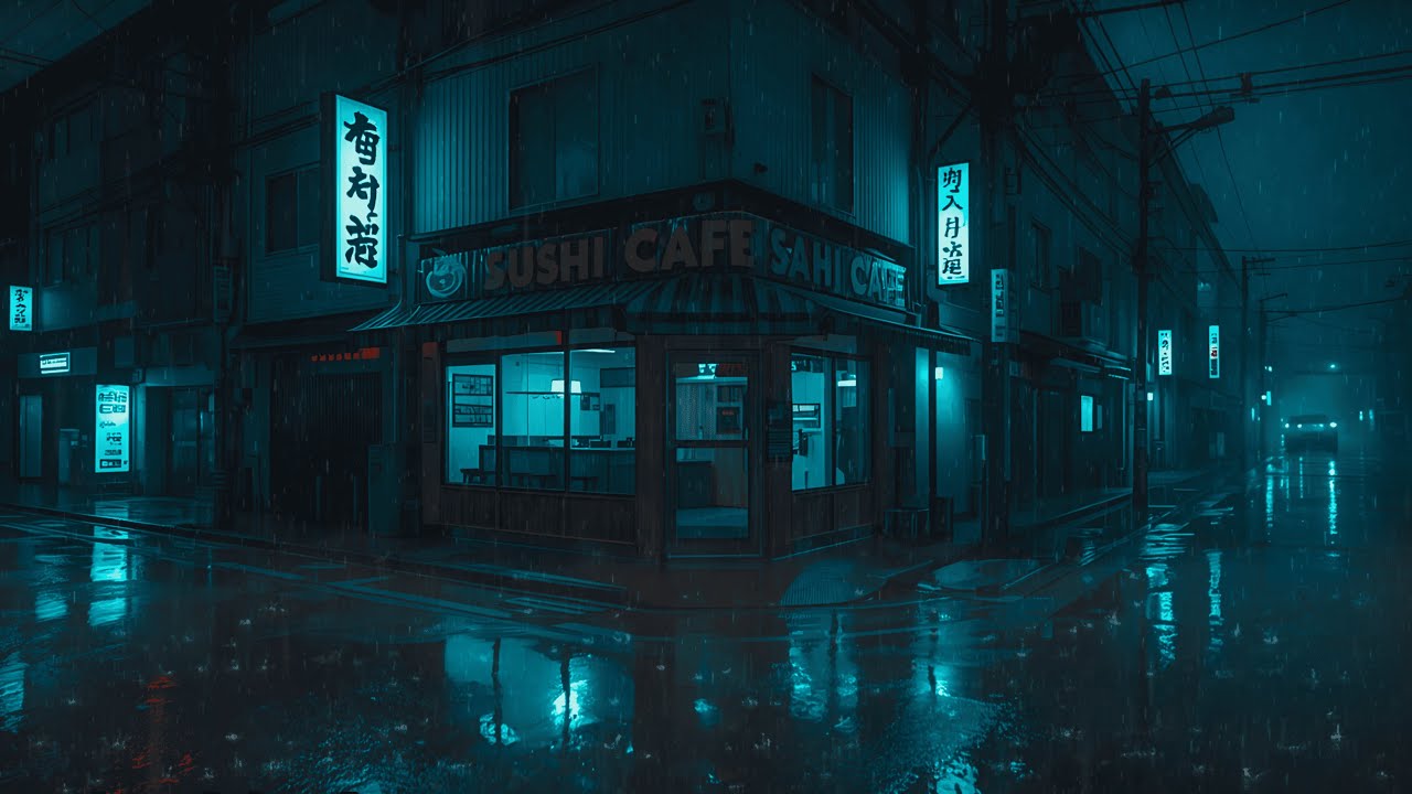 Tokyo Midnight Rain at 3AM 🌧️Rainy Tokyo Chill Lofi for sleep, calm, and resta