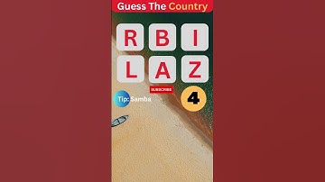 Can You Identify the Country? Guess the Country From Scrambled Letters #shorts #countryquiz #riddles