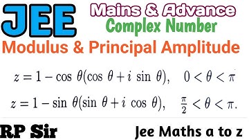 Modulus and Principal Amplitude z=1-cos@(cos@+isin@), z=1-sin@(sin@+icos@)