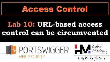 Access control 10 | URL-based access control can be circumvented