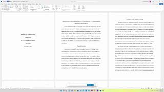 Overview of Annotated Bibliography and Lit Review