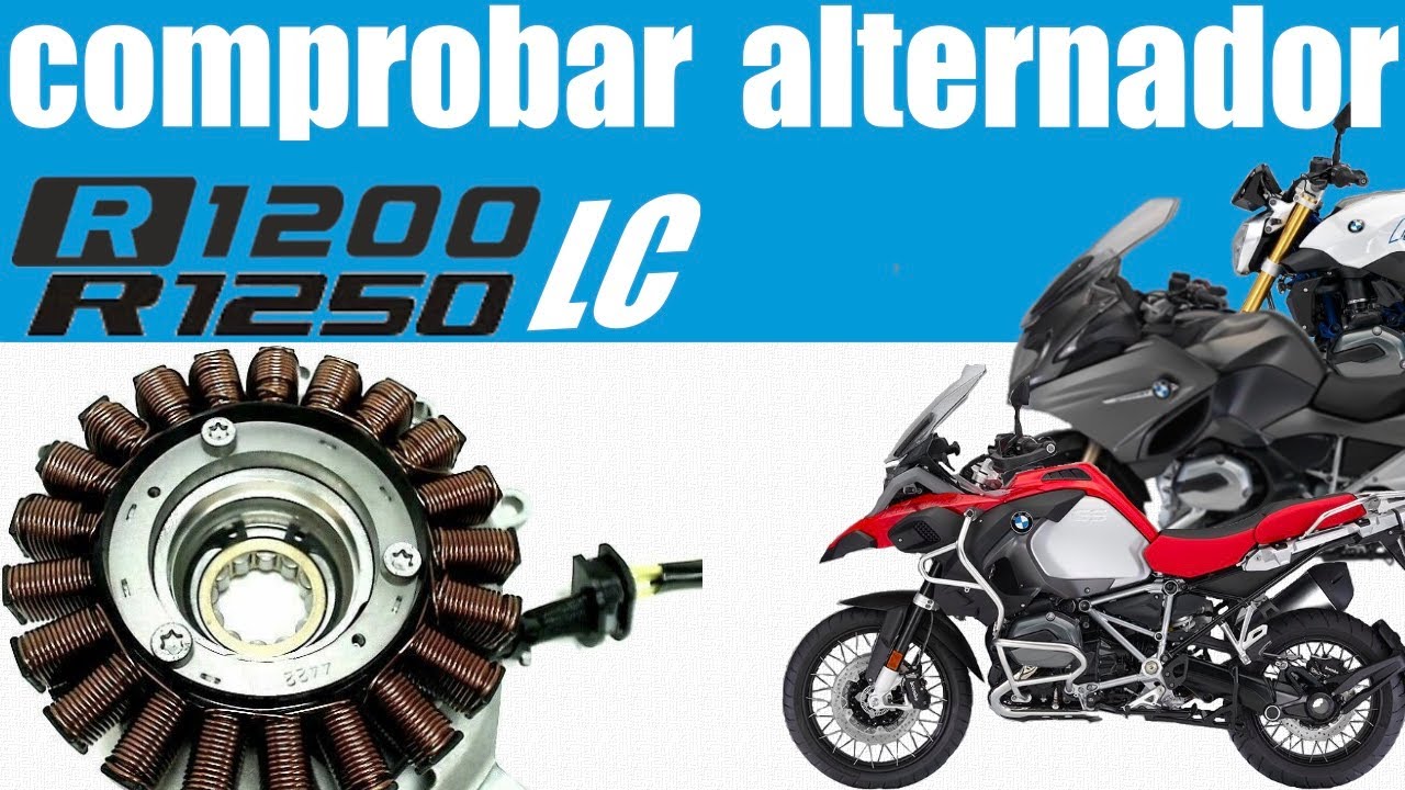 Comprobar alternador estator moto BMW R 1200 1250 LC GS RT R RS ADV