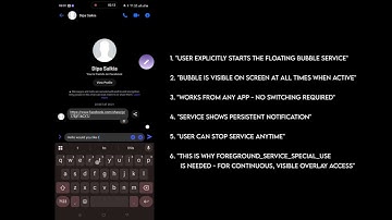 AirOrb - FOREGROUND_SERVICE_SPECIAL_USE Permission Demonstration | AI Writing Assistant