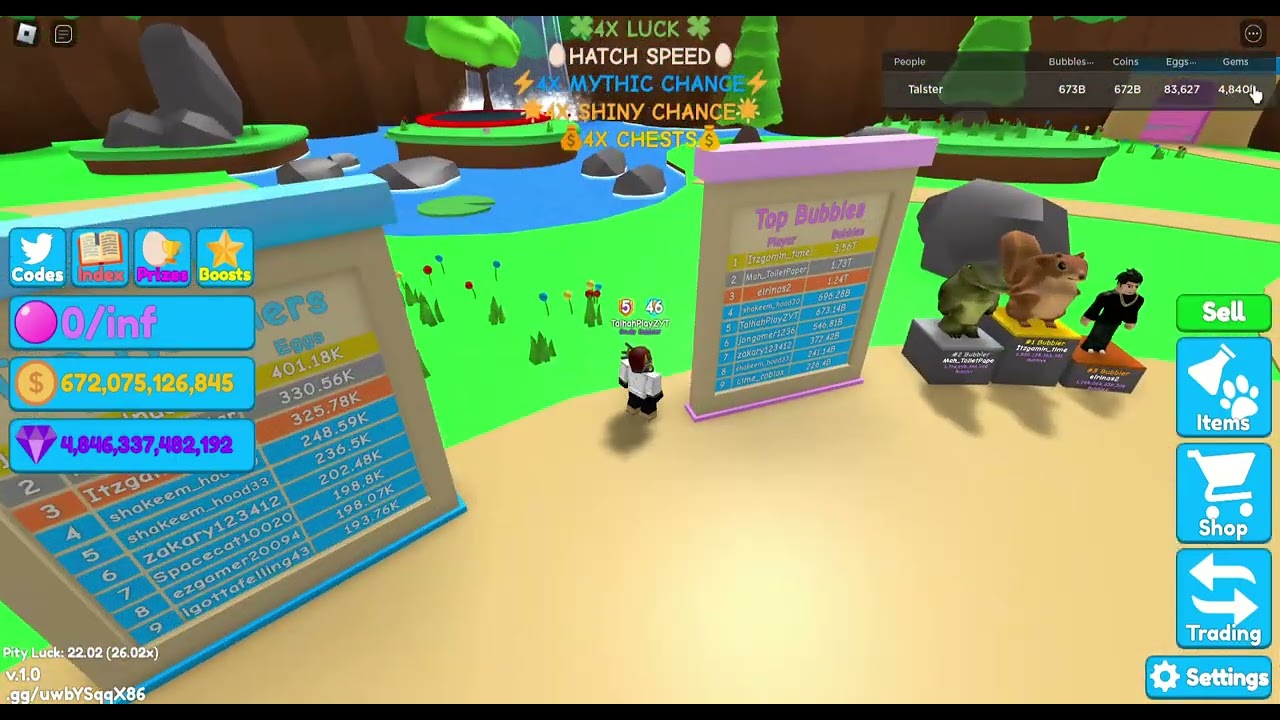 [BGS.Bubble Gum Champions.Stats On leaderboard.