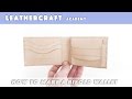 Making a bifold wallet with coin pocket / leather craft tutorial