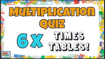 6 Times Tables Quiz /Multiplication Practise for Kids