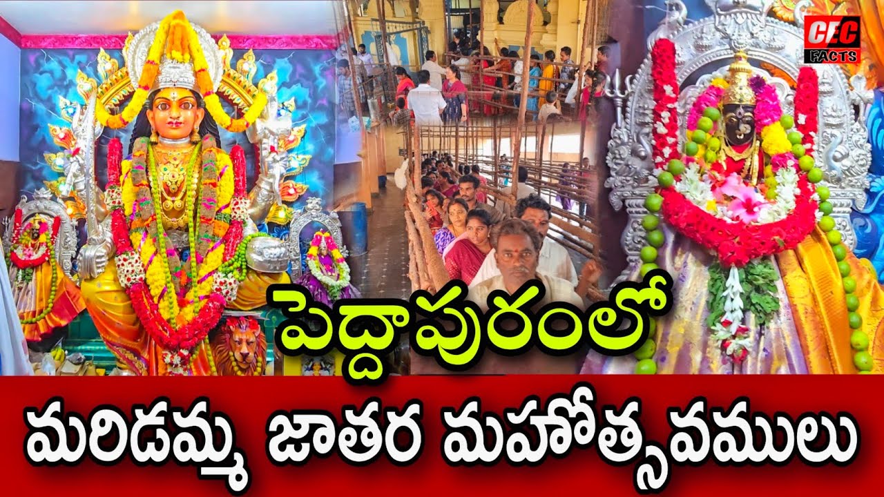 పెద్దాపురంలో ఘనంగా మరిడమ్మ జాతర మహోత్సవాలు||peddapuram maridamma temple||@CEC  FACTS