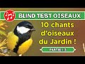 Blind test  10 chants doiseaux du jardin  partie 1 sur 3