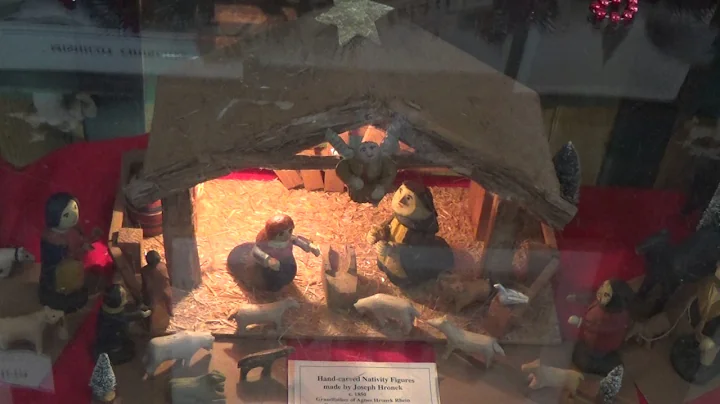 Hand-carved Primitive Nativity Set