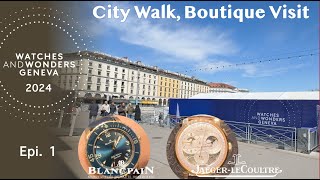 Geneva City Walk, Jaegar LeCoultre Duometre, Blancpain 5010 on the wrist | Watches and Wonders 2024