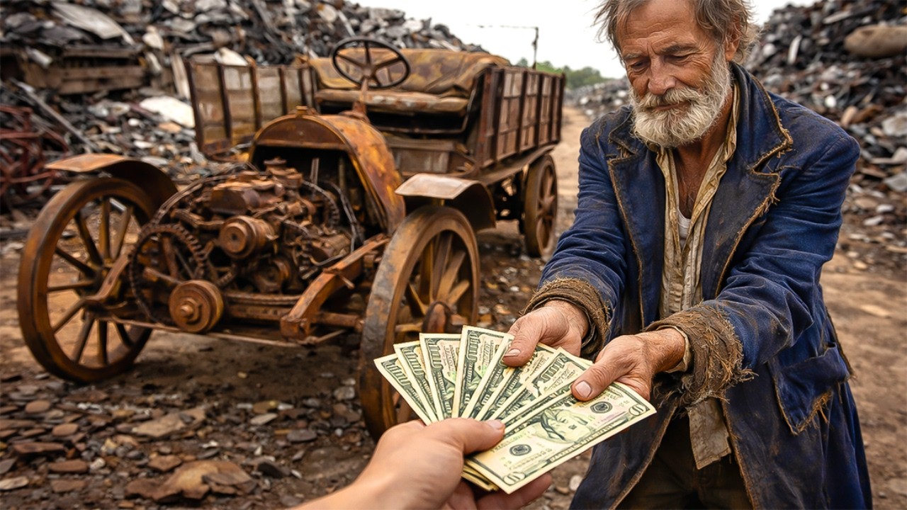 ASMR Vehicle Restoration 1886 Daimler Motor-Lastwagen World’s First Truck | Auto88 Car Restoration