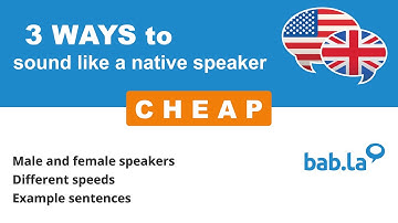 CHEAP pronunciation | Improve your language with bab.la